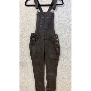 Wallflowers Black Denim Bib Overalls Adjustable Straps Classic‎ Pocket